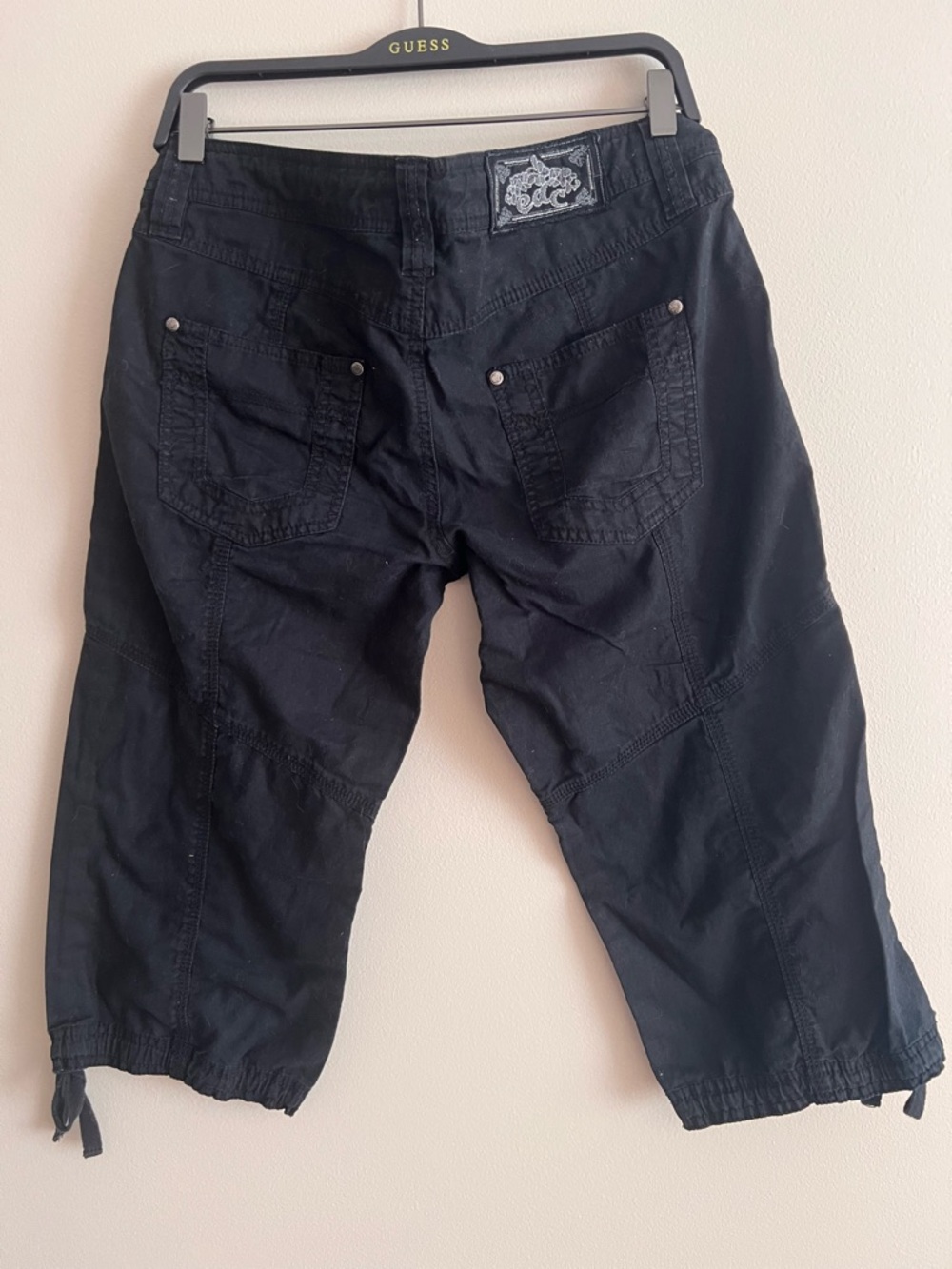 Esprit Black women's Cargo Capri Shorts